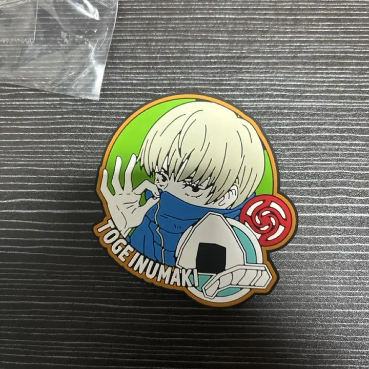 [BUNJANG] Jujutsu Kaisen Toge Inumaki Rubber Badge / 주술회전) 이누마키 토게 러버 뱃지 고무 뱃지