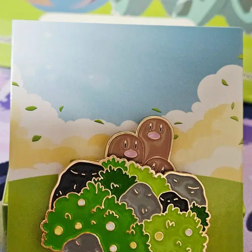 [BUNJANG] Isaac Toast Pokemon Random Metal Badge Dugtrio / 이삭토스트 포켓몬 랜덤 메탈뱃지 닥트리오