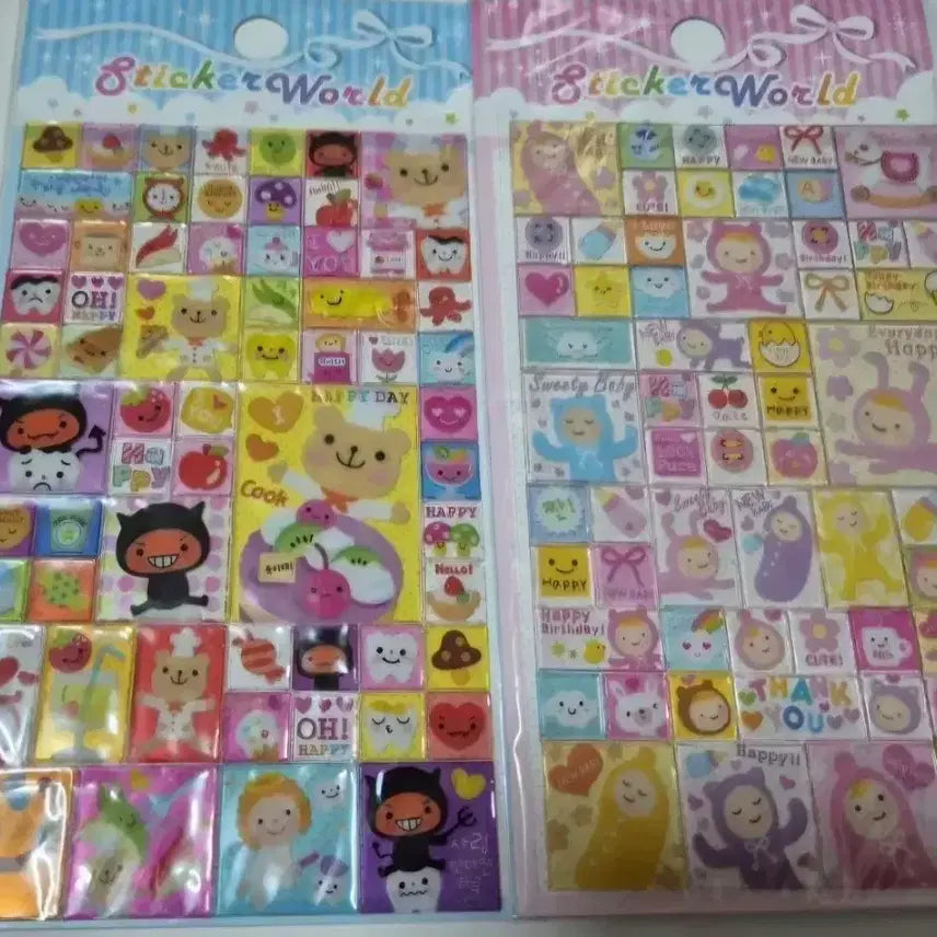 [BUNJANG] Classic Square Ice Stickers / 고전 사각 얼음 스티커