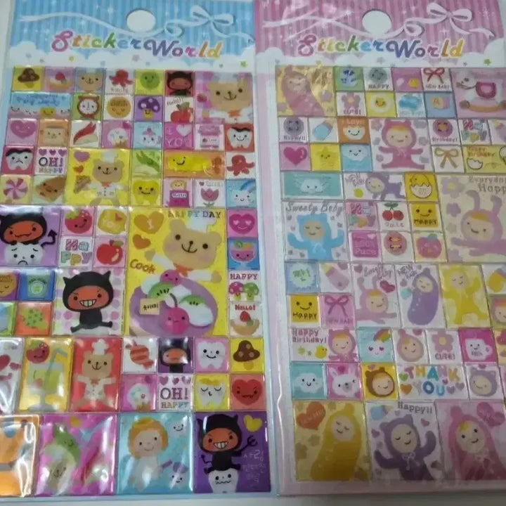 [BUNJANG] Classic Square Ice Stickers / 고전 사각 얼음 스티커