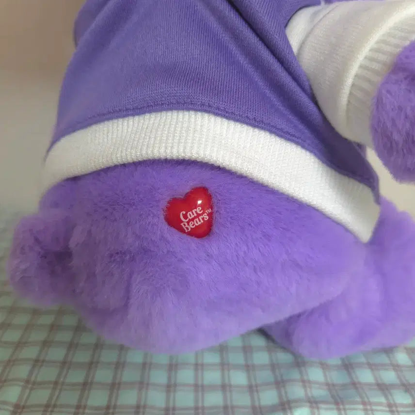 [BUNJANG] Care Bears Purple Baseball Jumper Plush / 케어베어 퍼플 야구 점퍼 인형 보라색