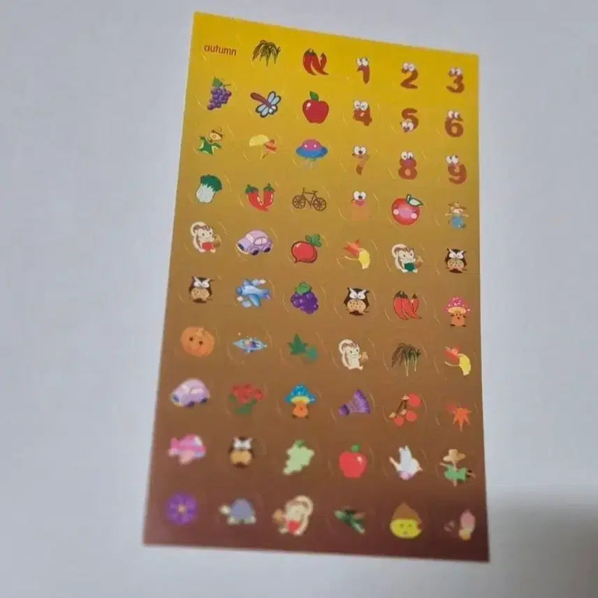 [BUNJANG] 4-Piece Seasonal Sticker Set / 4장셋트)봄,여름,가을,겨울 스티커