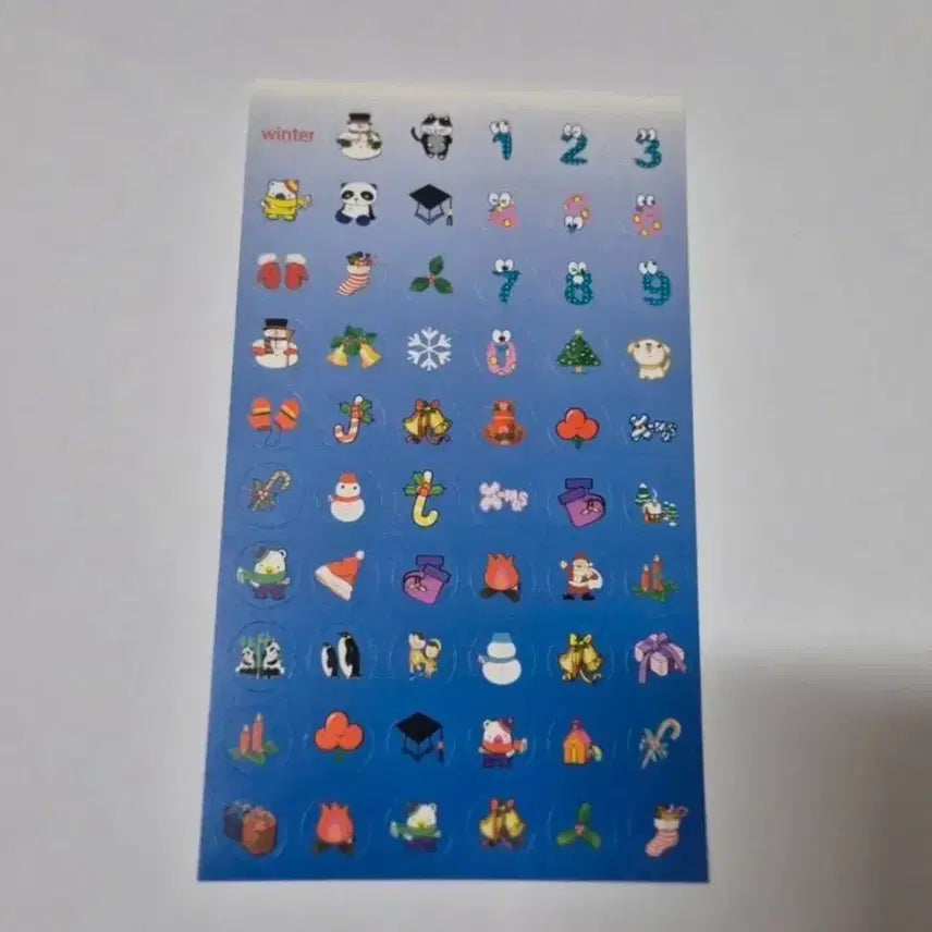 [BUNJANG] 4-Piece Seasonal Sticker Set / 4장셋트)봄,여름,가을,겨울 스티커