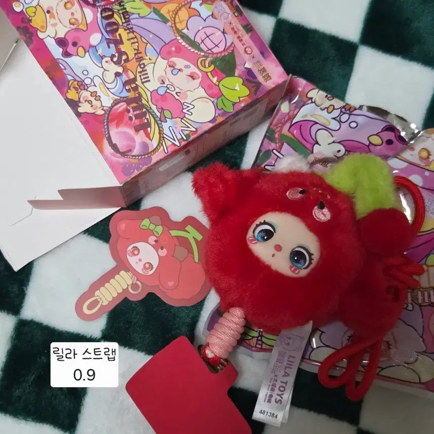 [BUNJANG] Rilla Toys Cherry Strap Baby Three Keychain / 릴라토이즈 체리 스트랩 베이비쓰리