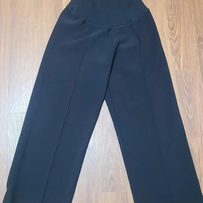 [BUNJANG] Maternity Wear Black Wide Leg Slacks / 임부복,임산부 바지,와이드 슬랙스