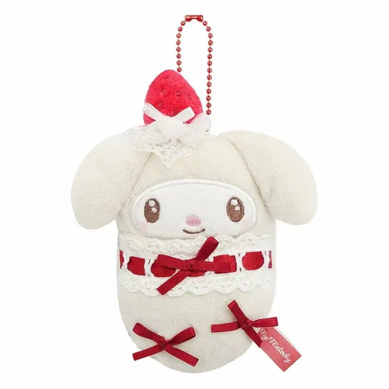 [BUNJANG] Sanrio My Melody Shortcake Podegi Keychain / 산리오 쇼트케이크 마이멜로디 포데기 키링
