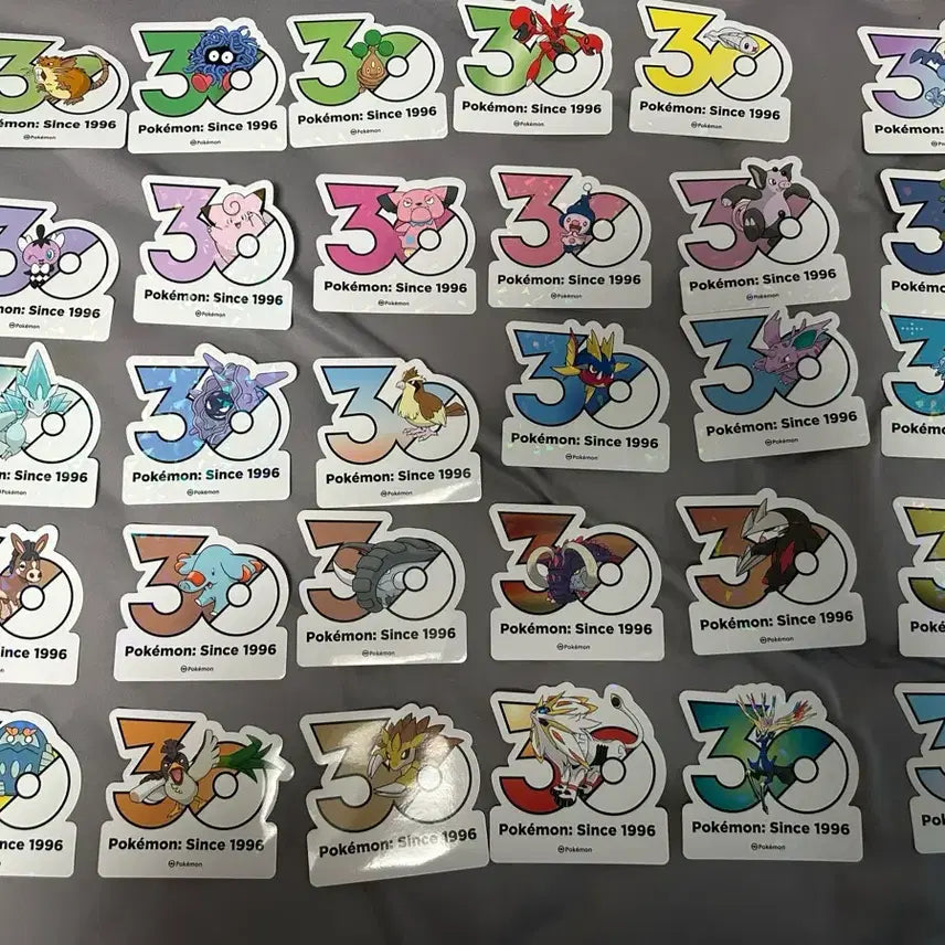 [BUNJANG] Pokemon 30th Anniversary Stickers / 포켓몬 30주년 기념 스티커 교환 또는 판매