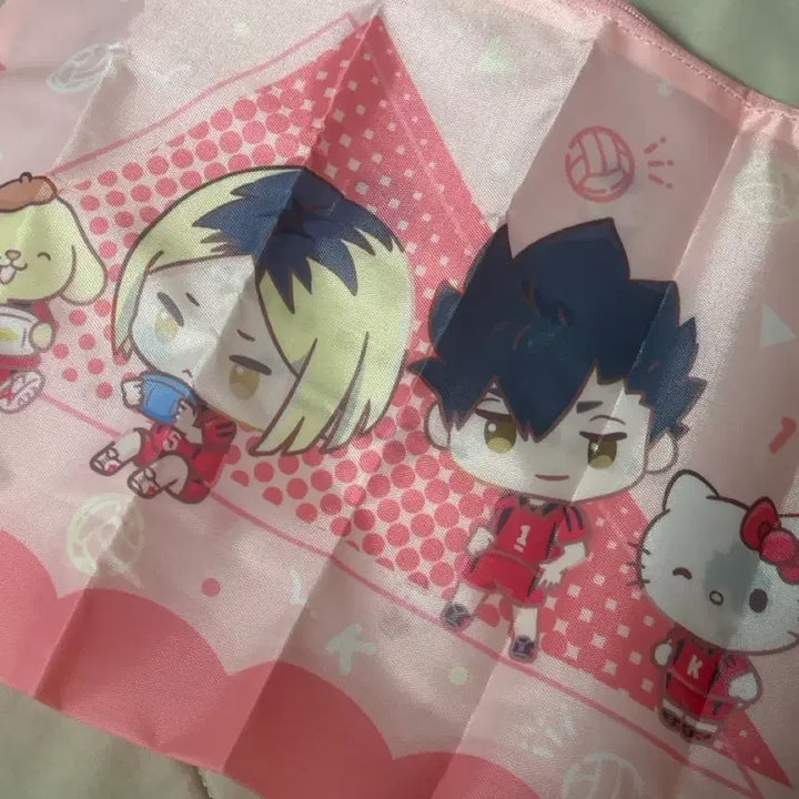 [BUNJANG] Haikyuu!! Nekoma x Sanrio Collaboration Pouch / 하이큐 네코마 산리오 콜라보 파우치