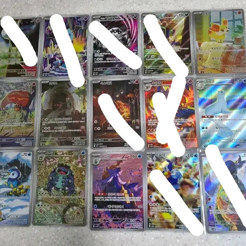 [BUNJANG] Pokemon Cards AR Set / 포켓몬 카드 ar 모음
