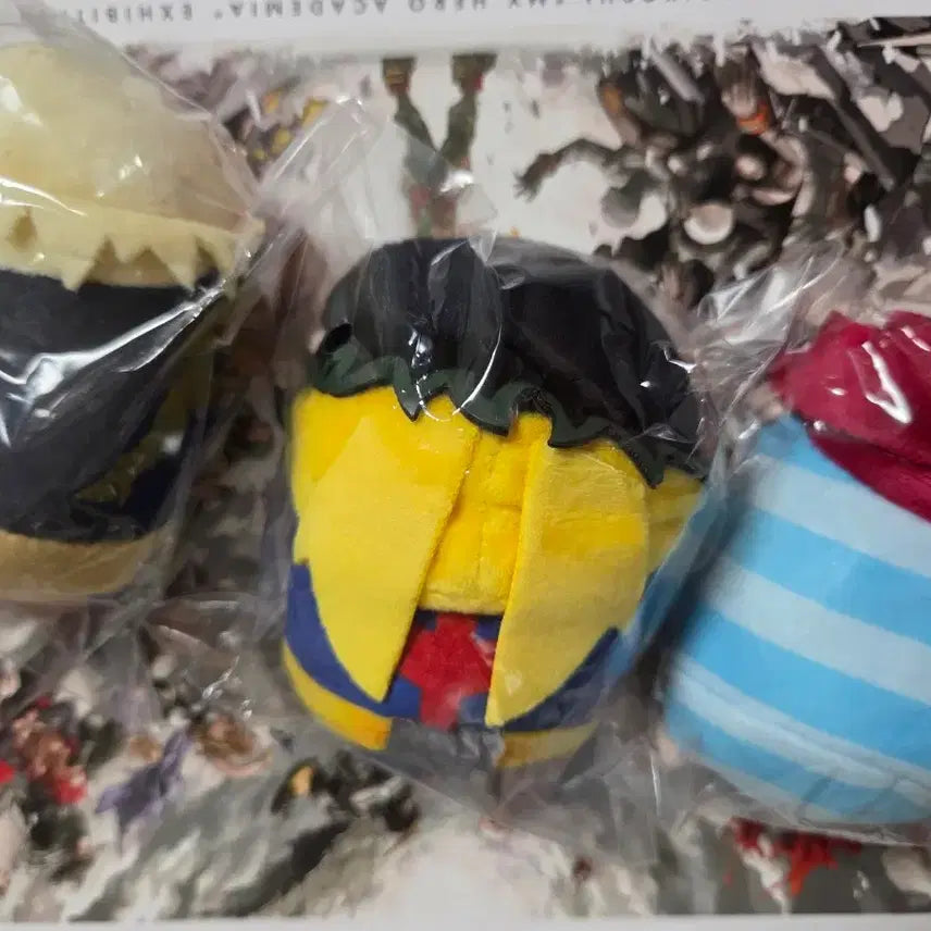 [BUNJANG] My Hero Academia Art Exhibition Chibi Tsumu Plush Set (Todoroki, Bakugo, Deku) / 히로아카 원화전 치비 누이 쯔무 토도로키 바쿠고 데쿠 일괄 세트
