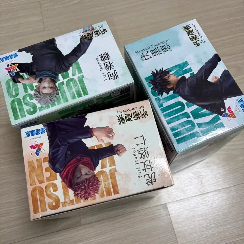 [BUNJANG] Sega Jujutsu Kaisen 5th Anniversary Luminasta Set Fushiguro Megumi, Inumaki Toge, Itadori Yuji Bundle Set / [일괄] 세가 주술회전 5주년 루미나스타 세트 메구미 토게 이타도리 일괄