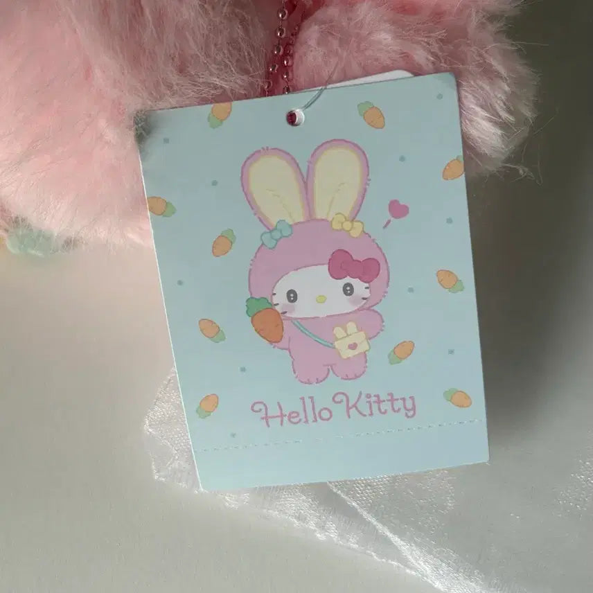 [BUNJANG] Sanrio Omimi Mascot Plush Doll - Hello Kitty / 산리오 토끼모임 오미미 마스코트 인형 헬로키티