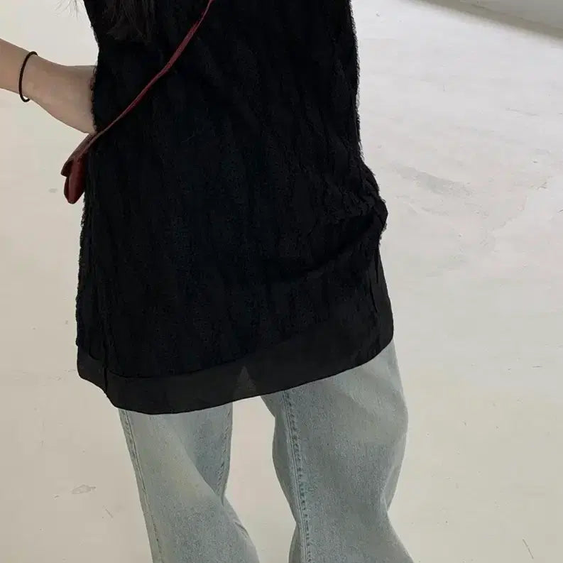 [BUNJANG] Light Wash Semi-Wide Denim Pants / 연청 데님