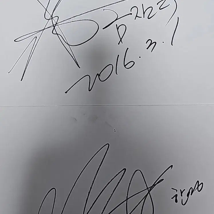 [BUNJANG] Geumjandi &amp; Hanyoung Autographed Paper / 금잔디 한영 친필 종이 싸인