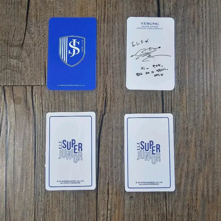 [BUNJANG] Super Junior Yesung Membership Photocard Bundle Set / 4장일괄) 슈퍼주니어 멤버쉽키트 포카 예성세트 판매 양도합니다