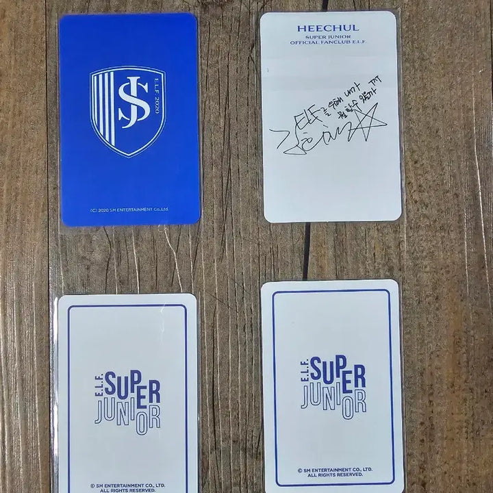 [BUNJANG] Super Junior Heechul Membership Photocard Bundle Set / 4장일괄) 슈퍼주니어 멤버쉽키트 포카 희철세트 판매 양도합니다