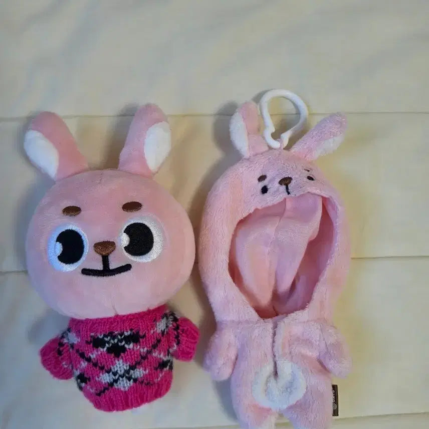 [BUNJANG] Denimals 2019 Phil Pink Knit &amp; Doll Costume Set / 데니멀즈 19년도 필 + 핑크 니트 + 인형 코스튬