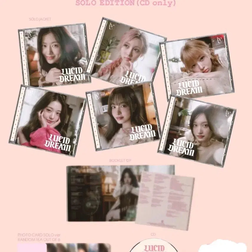 [BUNJANG] IVE Lucid Dream Solo Jacket Edition Opened Album Set / 아이브 Lucid Dream 솔로 자켓반 6종 세트 개봉앨범 루시드 드림