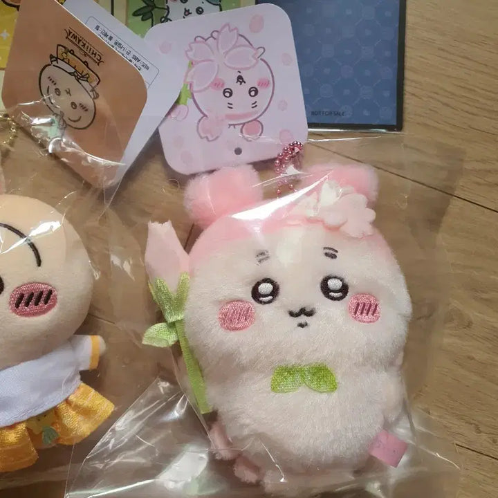 [BUNJANG] Cheekawaii Character Plush Bundle / 치이카와 한복우사기, 벚꽃카니, 매운카레하치, 벚꽃담곰 마코인형 일괄
