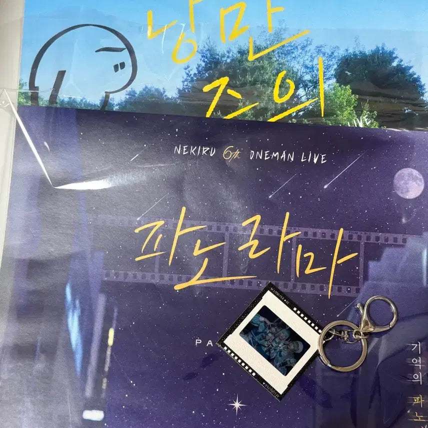 [BUNJANG] Nekiru Panorama Poster and Panorama Keyring Set / 네키루 파노라마 포스터, 파노라마 키링, 낭만주의 포스터
