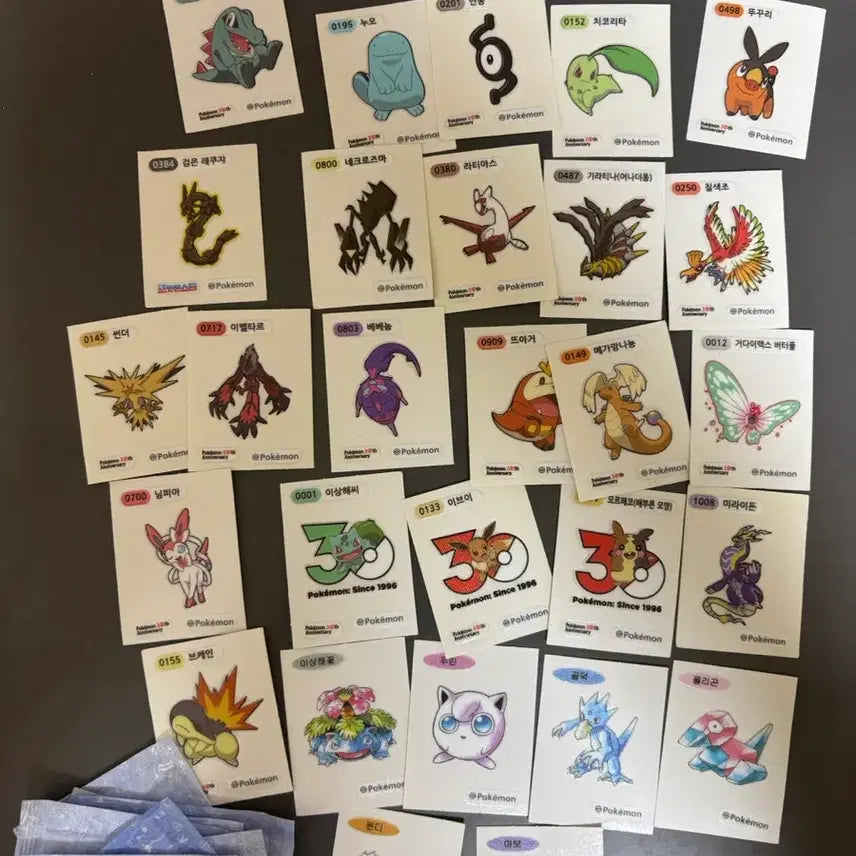 [BUNJANG] Pokemon 30th Anniversary Sticker Set / 포켓몬 30주년 띠부씰