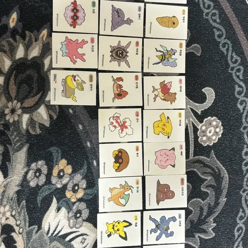 [BUNJANG] Pokemon Stickers Bundle Set (22 pcs) / 포켓몬 띠부실 일괄 22개