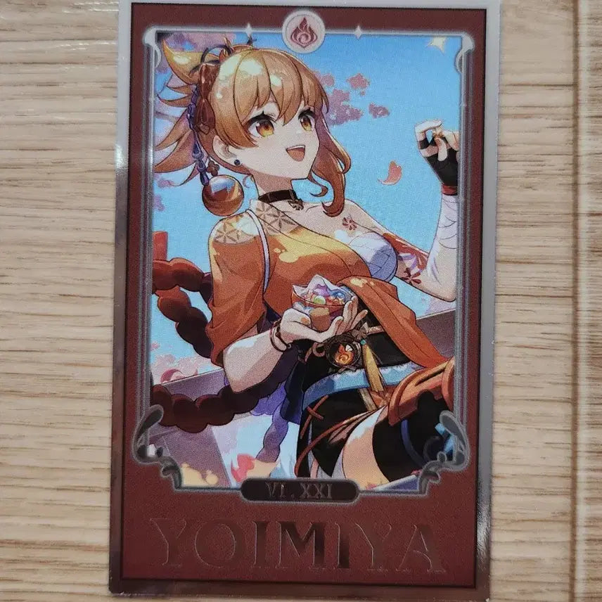 [BUNJANG] HoYoverse Genshin Impact 2025 Yoimiya Fortune Card / 호요랜드 원신 점괘 2025 요이미야 점괘 카드 YOIMIYA