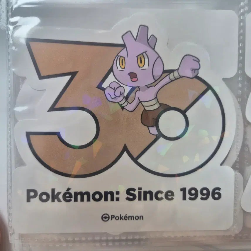 [BUNJANG] Pokemon 30th Anniversary Logo Sticker / 30주년 포켓몬 로고 스티커 배루키