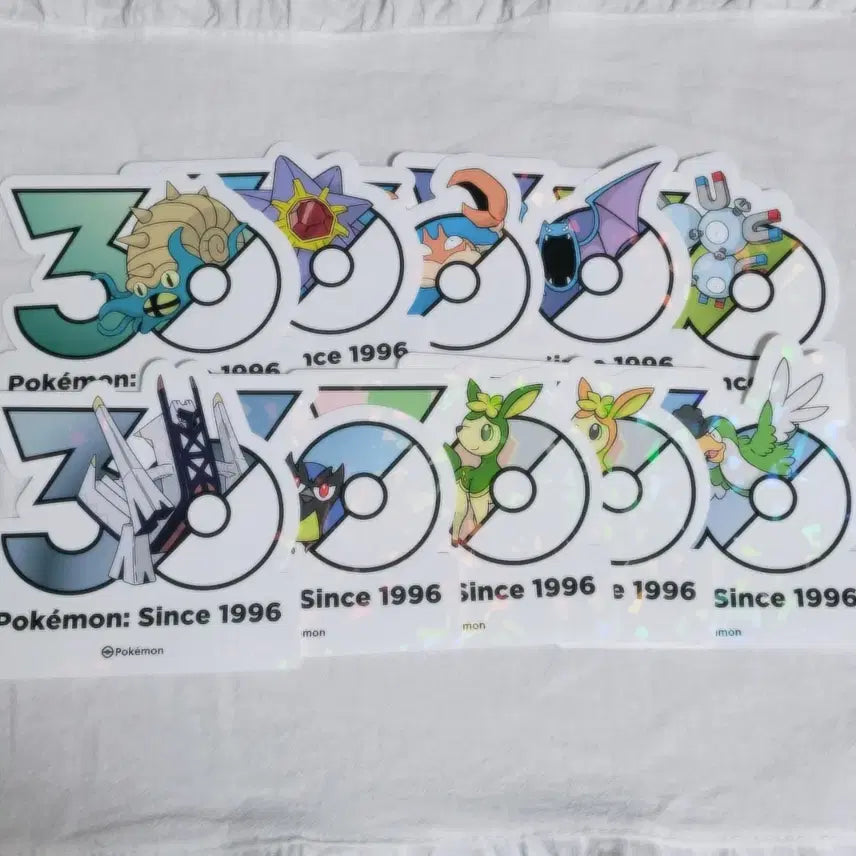 [BUNJANG] Pokemon 30th Anniversary Stickers Bundle Set / 포켓몬 30주년 스티커 일괄 원가 판매