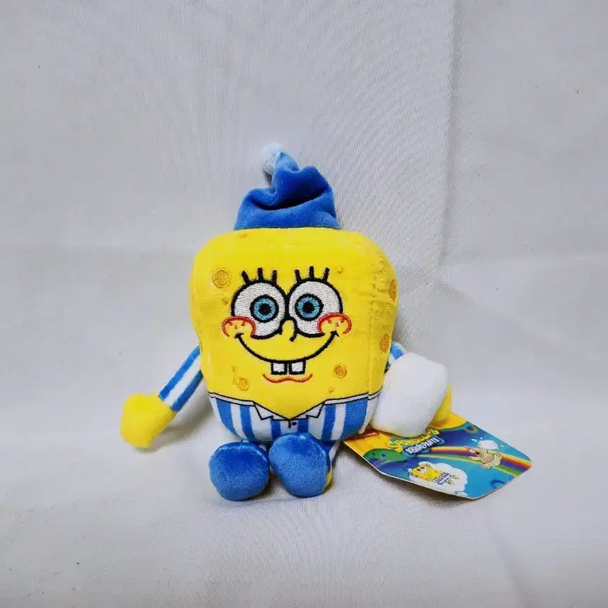 [BUNJANG] SpongeBob Pajamas Plush Keychain / 파자마 스폰지밥 인형 키링