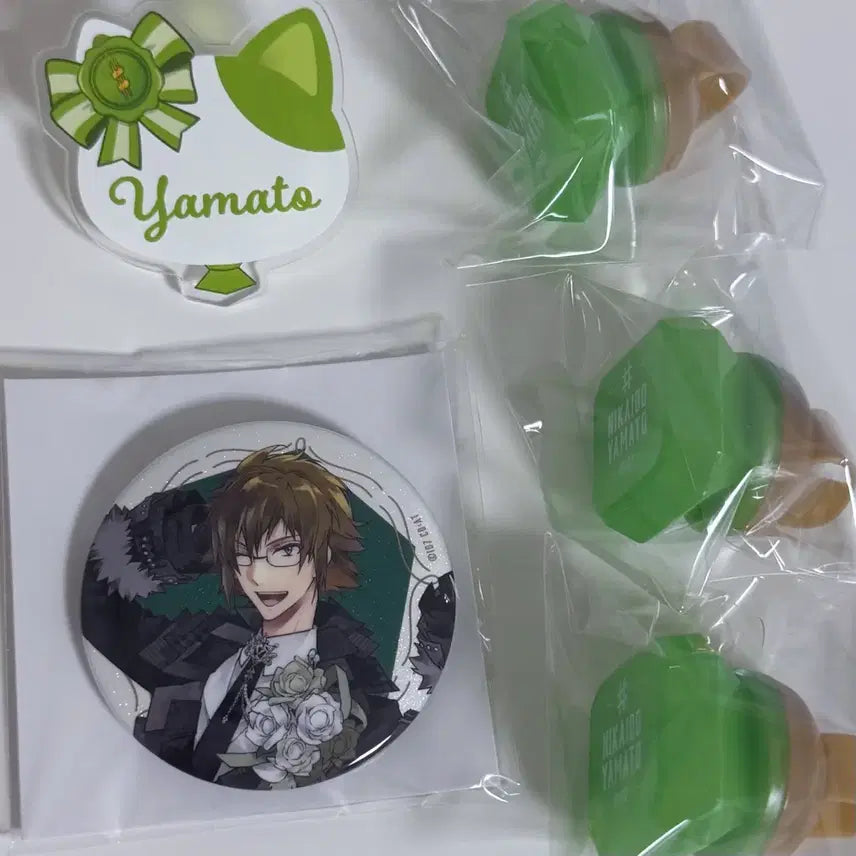 [BUNJANG] IDOLiSH7 Yamato 10th Anniversary Can Badge Name Badge Ring Light Set / 아이나나 야마토 10주년 캔뱃지 네임뱃지 링라이트