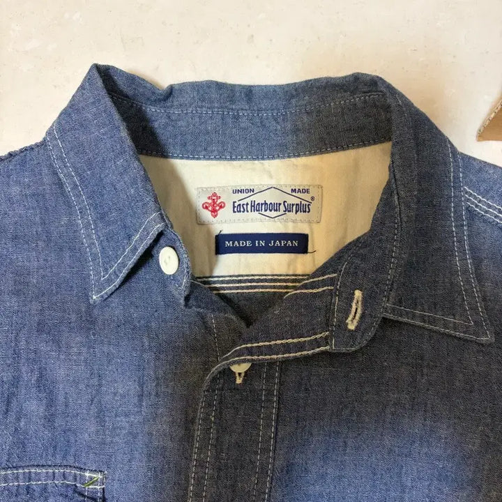 [SOLD OUT] 이스트하버 서플러스 샴브레이 셔츠