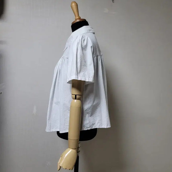 [BUNJANG] Plastic Island White Puff Sleeve Blouse / 플라스틱아일랜드 블라우스 F
