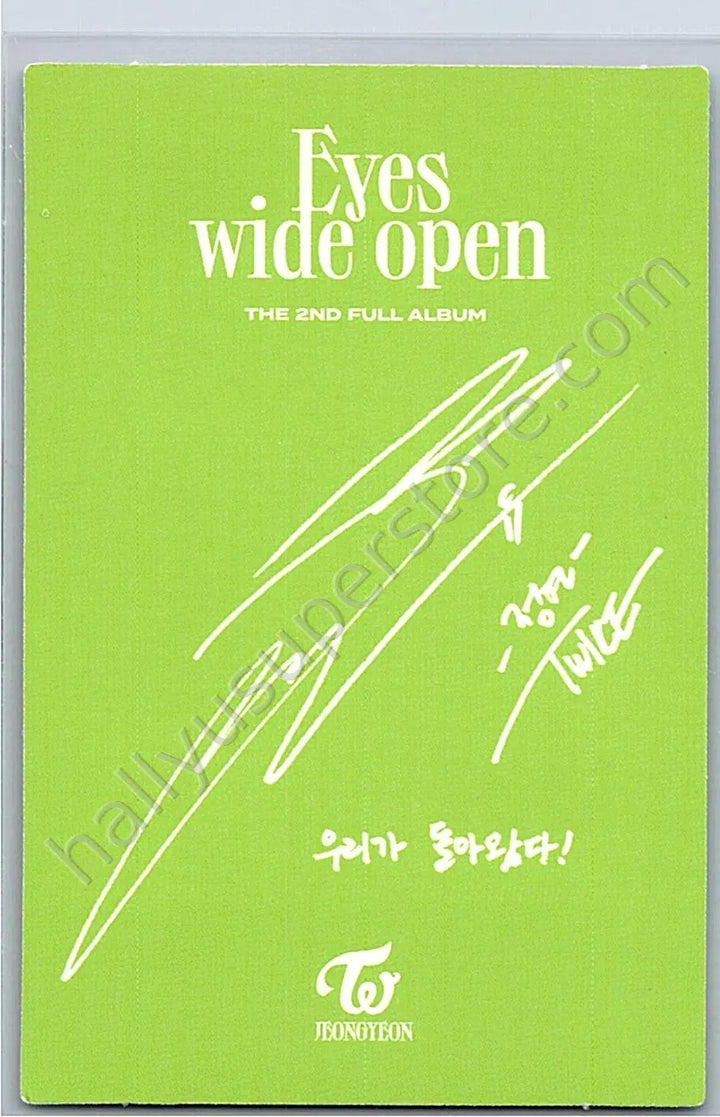 TWICE - Jeongyeon - Eyes Wide Open album photocard