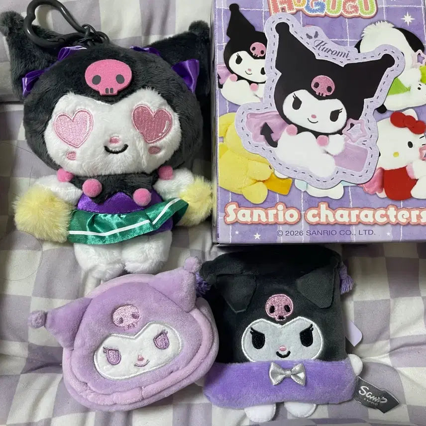 [BUNJANG] Sanrio Kuromi Doll Pouch Bundle Set / 산리오 쿠로미 인형 파우치 세트 일괄 저렴히 보냅니당