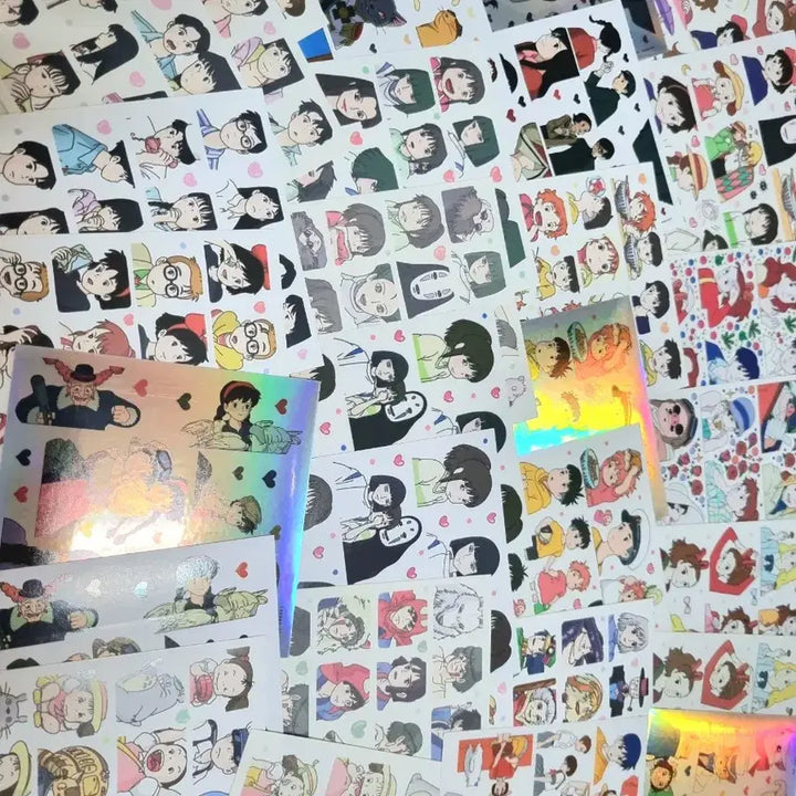 [BUNJANG] Studio Ghibli Character Stickers - 29 Types, 29 Sheets / 지브리 인스 캐릭터 다꾸 스티커 인믹 인띵 토토로 센치행 하울 키키 포뇨
