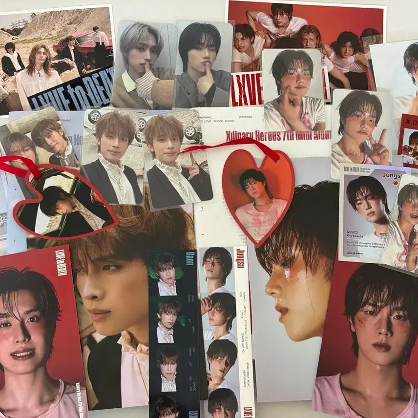 [BUNJANG] XDINARY HEROES Love Sick Lucky Draw Photocard / 엑디즈 러브투데스 럽투데 영등포후즈팬 특전포카미공포럭드 가온정수 앨범풀셋