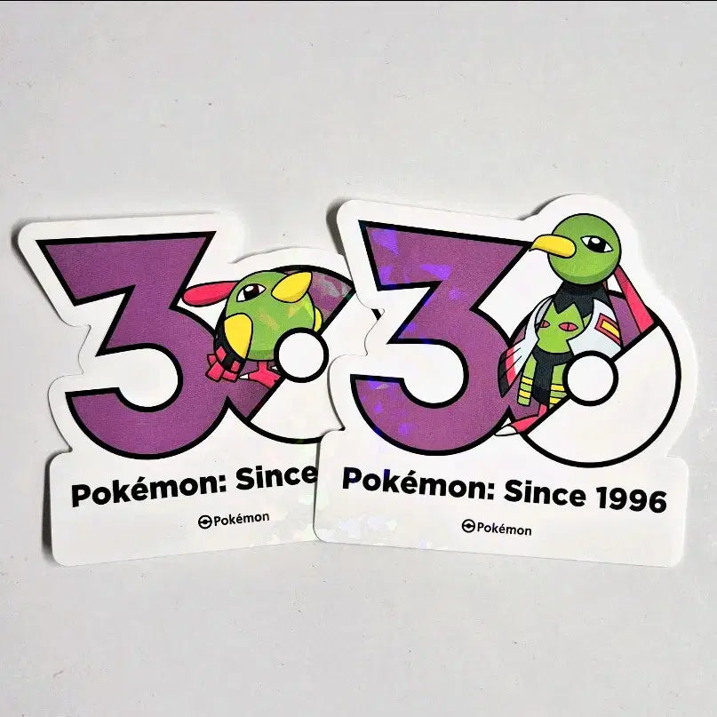 [BUNJANG] Pokemon 30th Anniversary Logo Sticker Natiio / [판매/교환] 네이티 네이티오+8장 원가양도