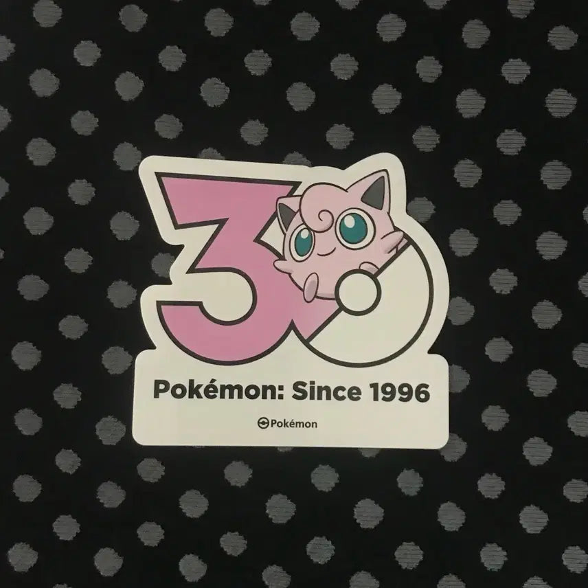 [BUNJANG] Pokemon 30th Anniversary Logo Purin Sticker / 포켓몬 30주년 로고 푸린 스티커