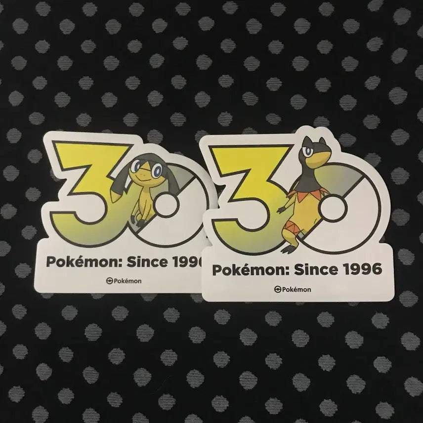 [BUNJANG] Pokemon 30th Anniversary Logo Sticker Charizard / 포켓몬 30주년 로고 스티커 목도리키텔 일레도리자드