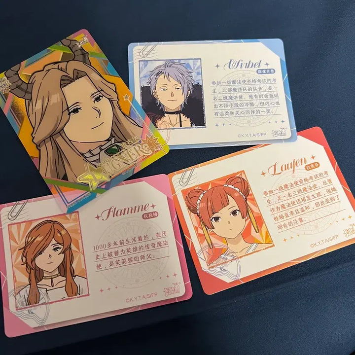 [BUNJANG] Sousou no Frieren STR Ryugner, Demon, Flamme 4-Type Card Bundle Set / 장송의 프리렌 카드 일괄 STR류그너, 마족, 플람메 4종