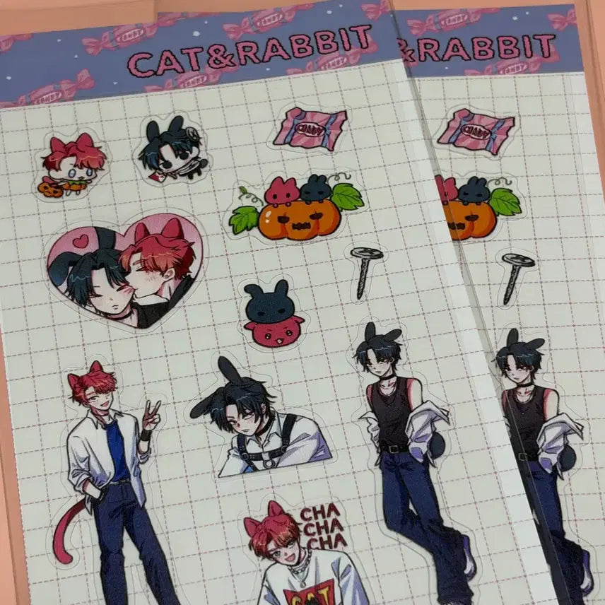 [BUNJANG] Demutj Yujin Rabin Sticker Set / 데못죽 윶랩 유진래빈 스티커