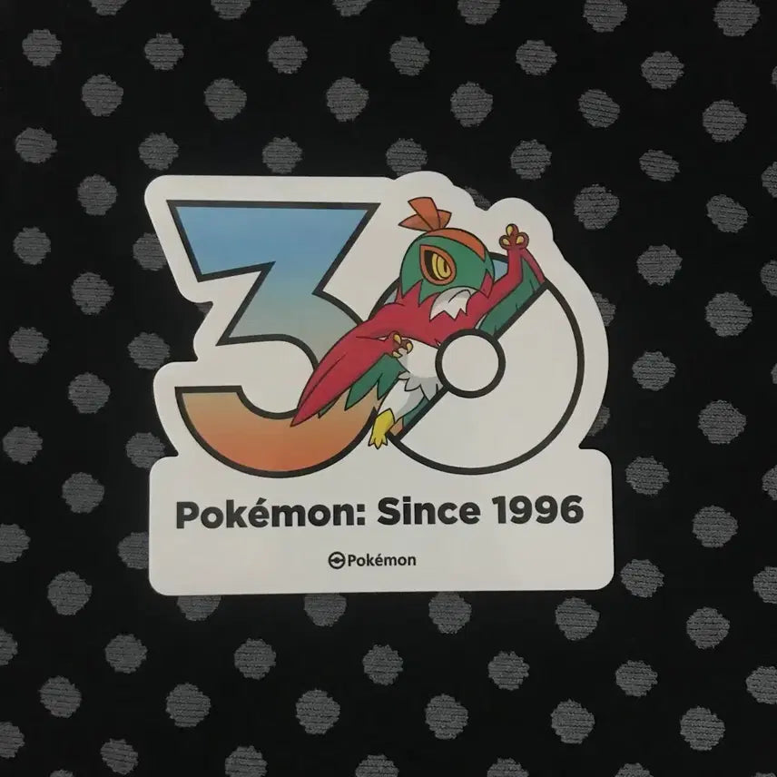 [BUNJANG] Pokemon 30th Anniversary Logo Sticker Luchabull / 포켓몬 30주년 기념 로고 스티커 루차불