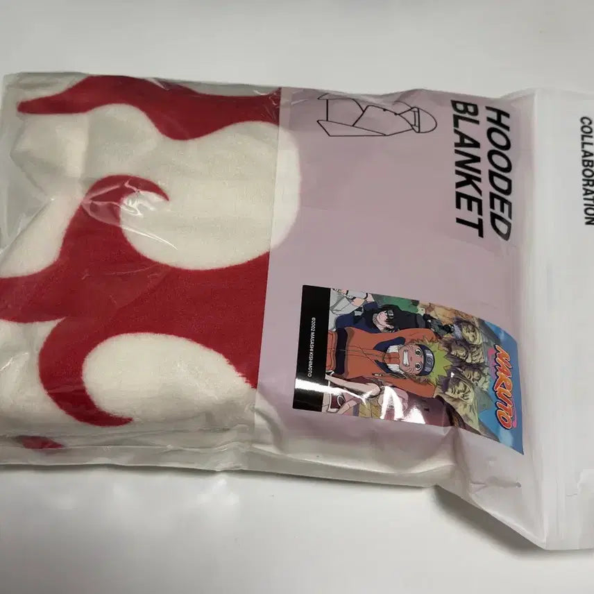 [BUNJANG] SPAO Naruto Hokage Hooded Blanket / 스파오 나루토 호카게 후드 담요