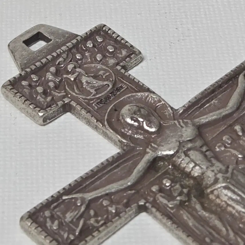 [BUNJANG] Antique Italian Metal Cross of Assisi / 앤틱 이탈리아 금속 십자가 가톨릭 천주교 십자기 아시시