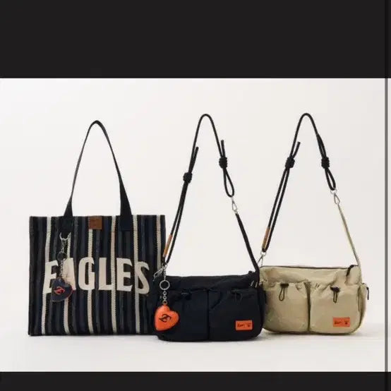 [BUNJANG] Setter x Hanwha Eagles Collaboration Rope String Shoulder Bag / 세터 X 한화이글스 콜라보 로프 스트링 숄더백
