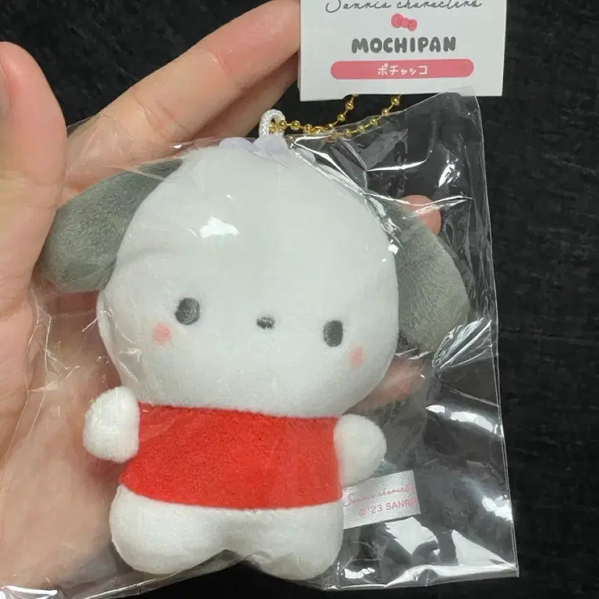 [BUNJANG] Sanrio Mochipan Pochacco Squishy Mascot Plush / 산리오 모치판 모찌판 말랑말랑 마스코트 인형 포챠코