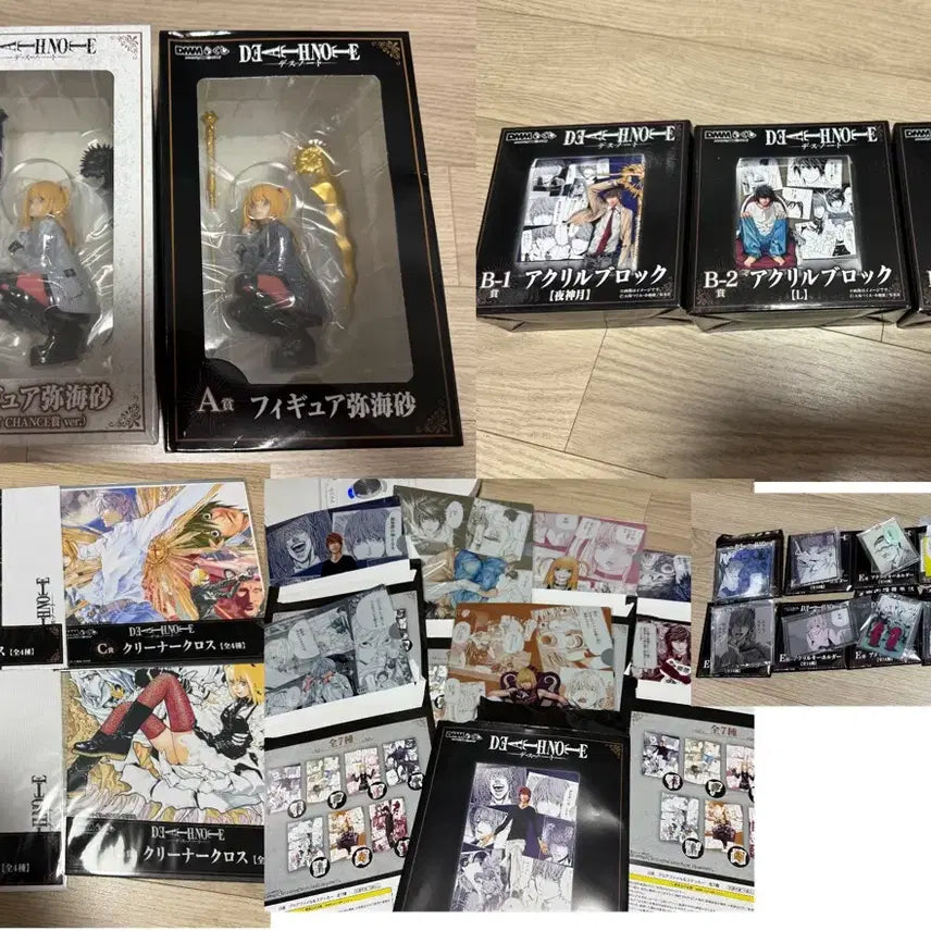 [BUNJANG] DMM Death Note Misa Amane Kuji Last One + A Prize + Lower Prizes Full Set / (새상품 풀셋)DMM 데스노트 미사 쿠지 라원+A상+하위상 풀셋