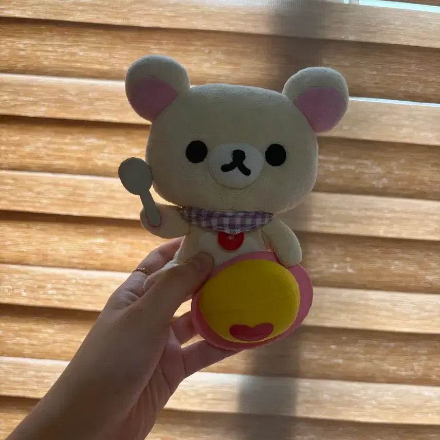 [BUNJANG] Rilakkuma "Korilakkuma Omurice" Plush Doll / (할인 2.2)고전 코리락쿠마 오므라이스인형(택상태는 안좋음)