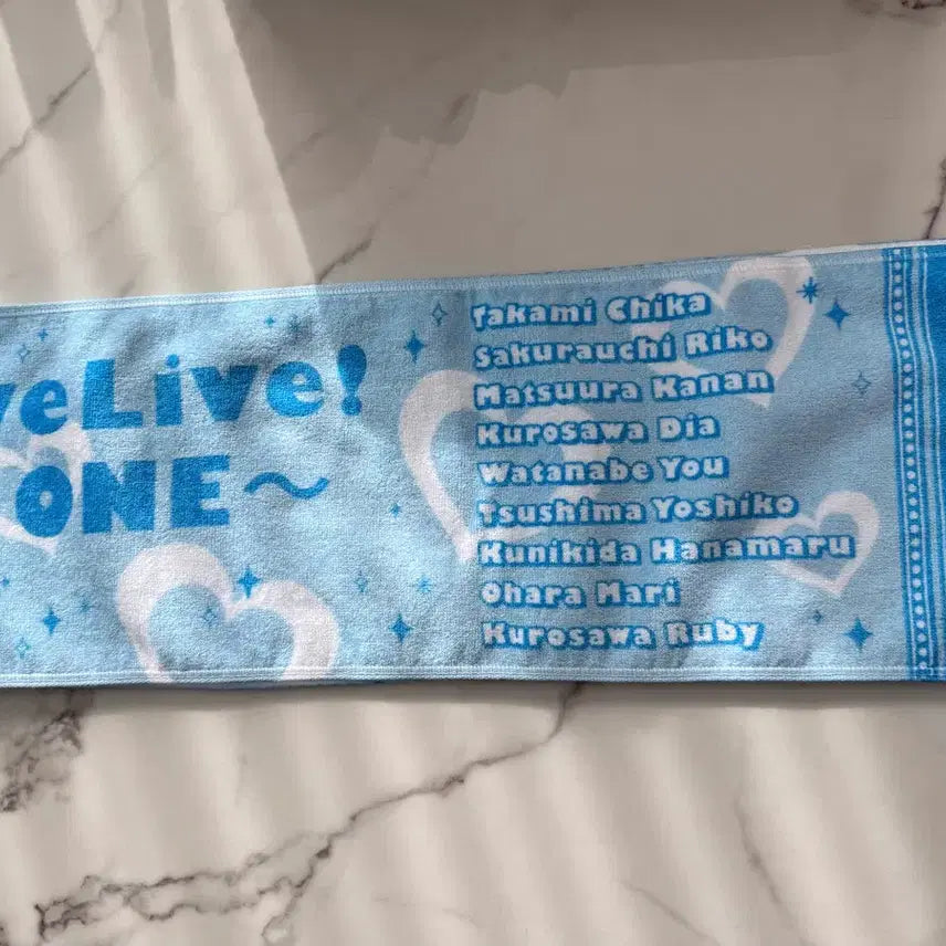 [BUNJANG] Love Live! Aqours First Love Live! 2017 Concert Slogan Towel / 러브라이브 2017 슬로건 타올 Aqours First Love Live